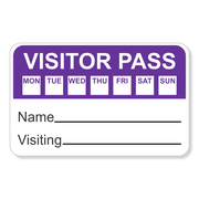 Day Selection Visitor Badge