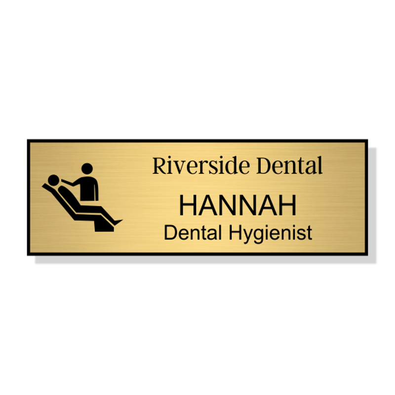 Dental Chair Dentist Name Tag