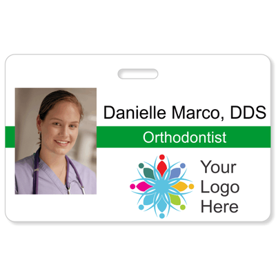 Dental Horizontal Photo ID Badge