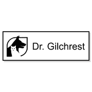 Dog and Cat Small Vet Name Tag