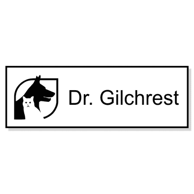 Small Veterinary Name Badge