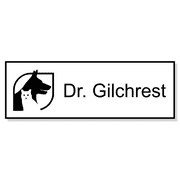 Dog and Cat Small Vet Name Tag