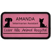 Dog and Cat Large Leatherette Name Tag