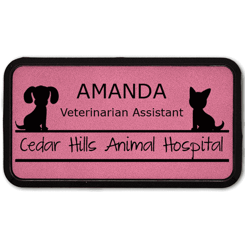 Dog and Cat Large Leatherette Name Tag