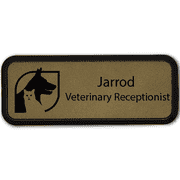 Dog and Cat Leatherette Name Tag