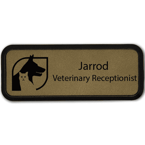 Dog and Cat Leatherette Name Tag