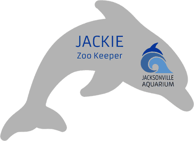 Dolphin Shaped Name Badge