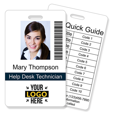 Double Sided Barcode Photo ID with Code Quick Guide