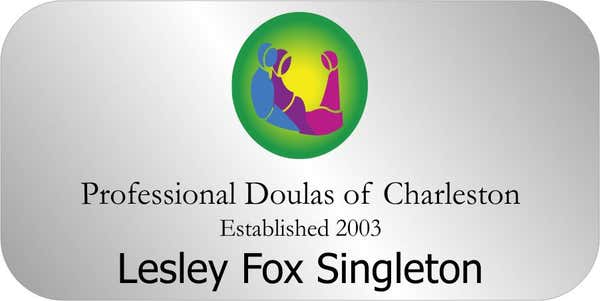 Professional Doulas of Charleston Sublimated Name Tag 