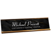 Modern Black Marble Desk Name Plate