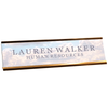Soft Cloud Pastel Plastic Full Color Custom Desk Plate with Aluminum Holder