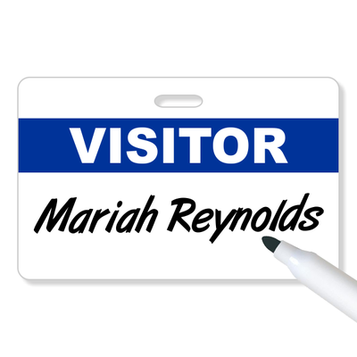 Dry Erase Visitor Badge