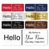 Engraved Plastic Hello My Name Is Custom Name Tag