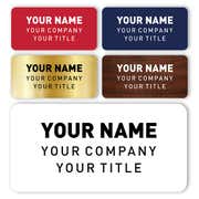 1.5" x 3" Engraved Plastic Custom Name Tag with 3 Lines of Custom Text