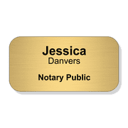 Notary Engraved Name Tag