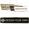 Engraved Plastic Wall Name Plate with Aluminum Holder