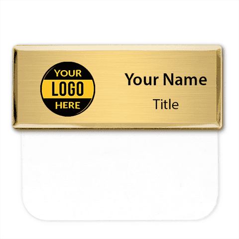 Executive Full Color 1" x 3" Pocket Name Badge