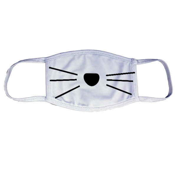 Cute Whiskers Print Child Face Mask