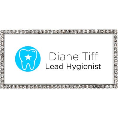 Fancy Dental Hygienist Name Tag