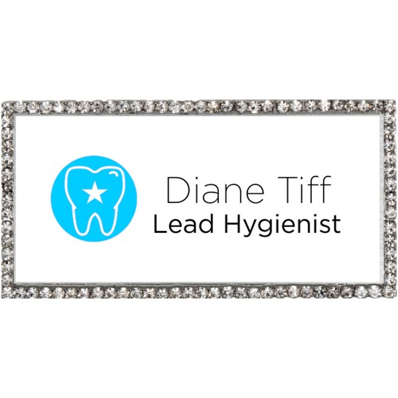 Fancy Dental Hygienist Name Tag