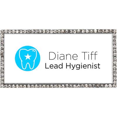 Fancy Dental Hygienist Name Tag