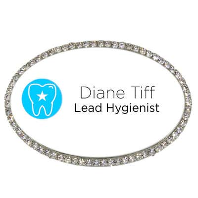 Fancy Dental Hygienist Oval Name Tag