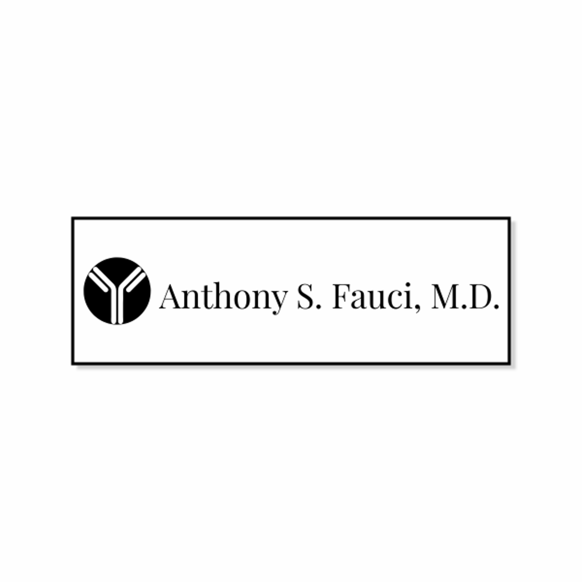 Dr. Fauci Halloween Name Tag