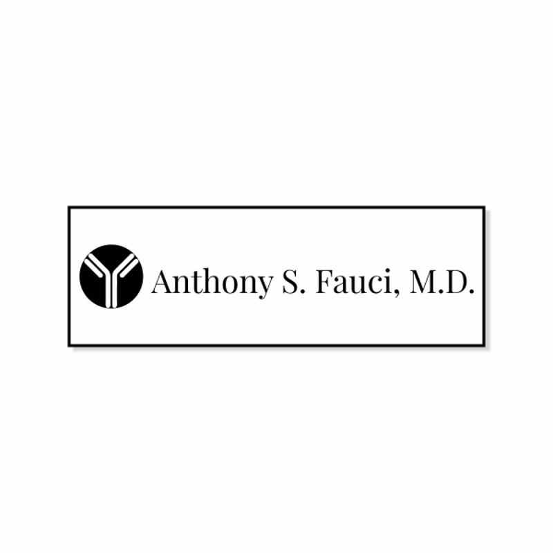 Dr. Fauci Halloween Name Tag