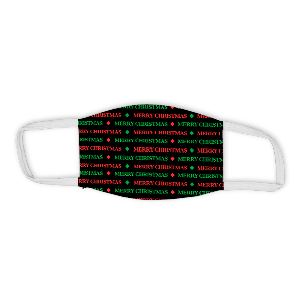 Holiday Merry Christmas Pattern Child Face Mask