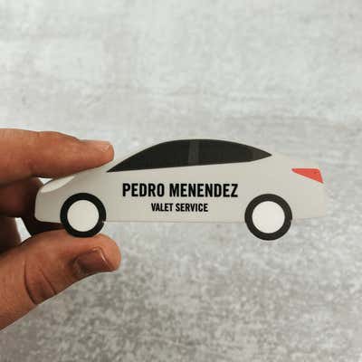Car Shaped Name Tag - alternate view