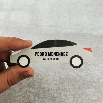 Car Shaped Name Tag - alternate view