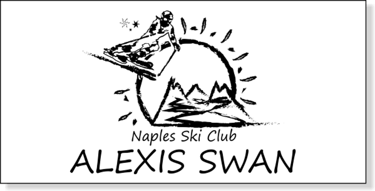 Florida Ski Council - SouthWest Florida White Name tag