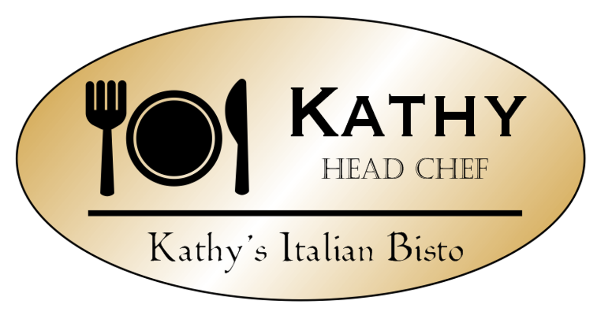 Oval 3 Line Restaurant Name Badge A