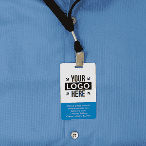 Custom Photo ID Badge with Bar Code - Back