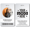 Circle Photo Logo Custom Employee ID Badge