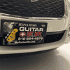 Logo Custom License Plate on Front of Car