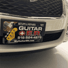 Logo Custom License Plate on Front of Car