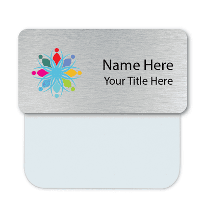 Full Color Name Tag with Pocket Badge Adapter - Large