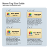 Name Tag Size Guide
