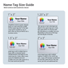 Choice the Perfect size name tag for your business!