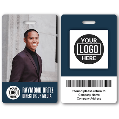 Modern Logo Full Color Photo ID Badge