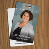 Modern Full Color Photo ID Badge with Bar Code Lifestyle
