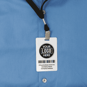 Modern Full Color Photo ID Badge with Bar Code Back