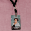 Modern Full Color Photo ID Badge with Bar Code Front