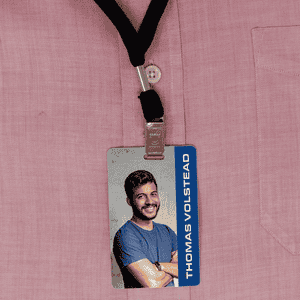 Full Color Photo ID Badge with Bar Code Front
