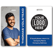 Modern Logo Full Color Photo ID Badge