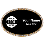 Gold Frame Engraved Name Tag