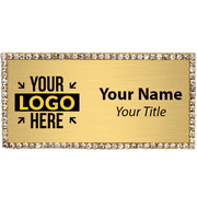 Gold Bling Name Tag