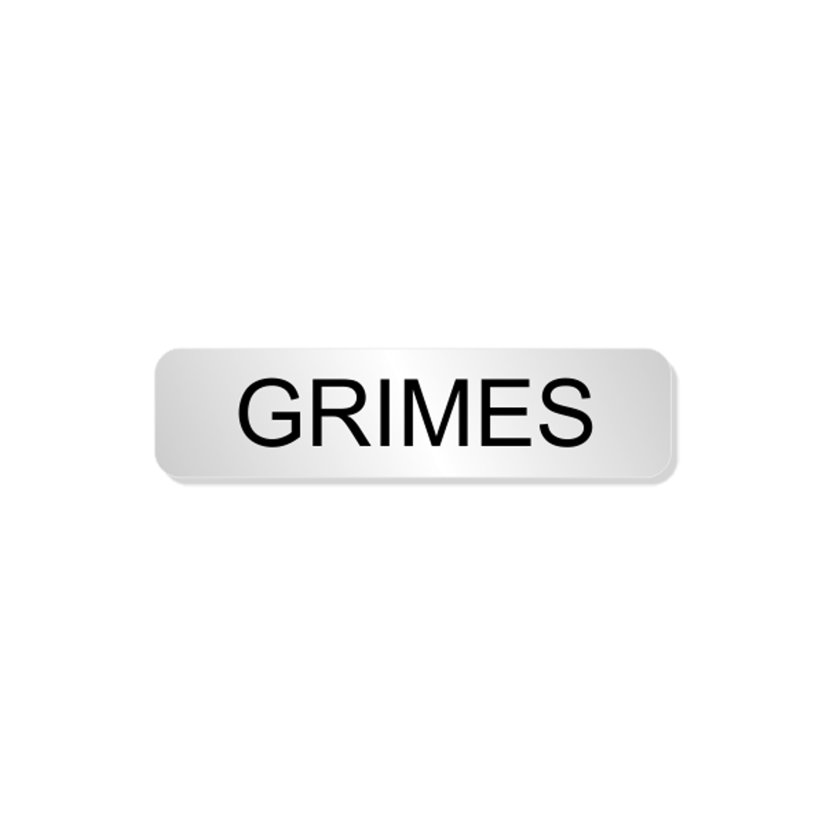 Grimes Officer Costume Name Tag
