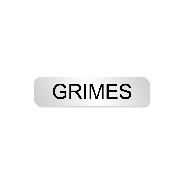 Grimes Officer Costume Name Tag